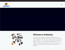 Tablet Screenshot of ambionicsindia.com